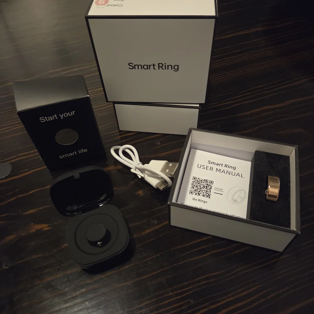 Advanced Smart Ring - Sleek Rose Gold Design